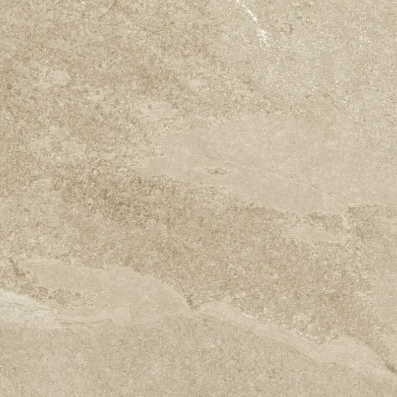 Surface of a beige stone-effect Italian porcelain tile